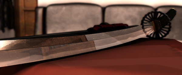 japanese dai-katana katana black 3d model - Black Dai-Katana.scn... by Polygon Pusher